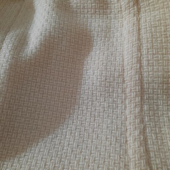 J.G. Hook Womens Vintage Winter White Button Front Slant Pockets Coat Size S/M - Picture 5 of 6